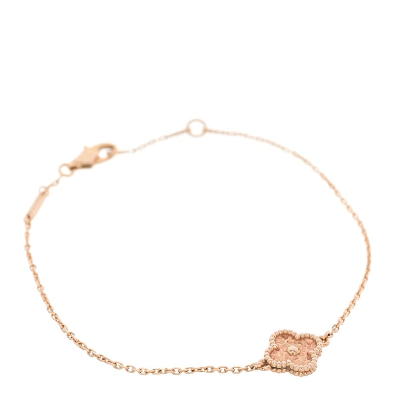 18K рожеве золото Sweet Alhambra браслет