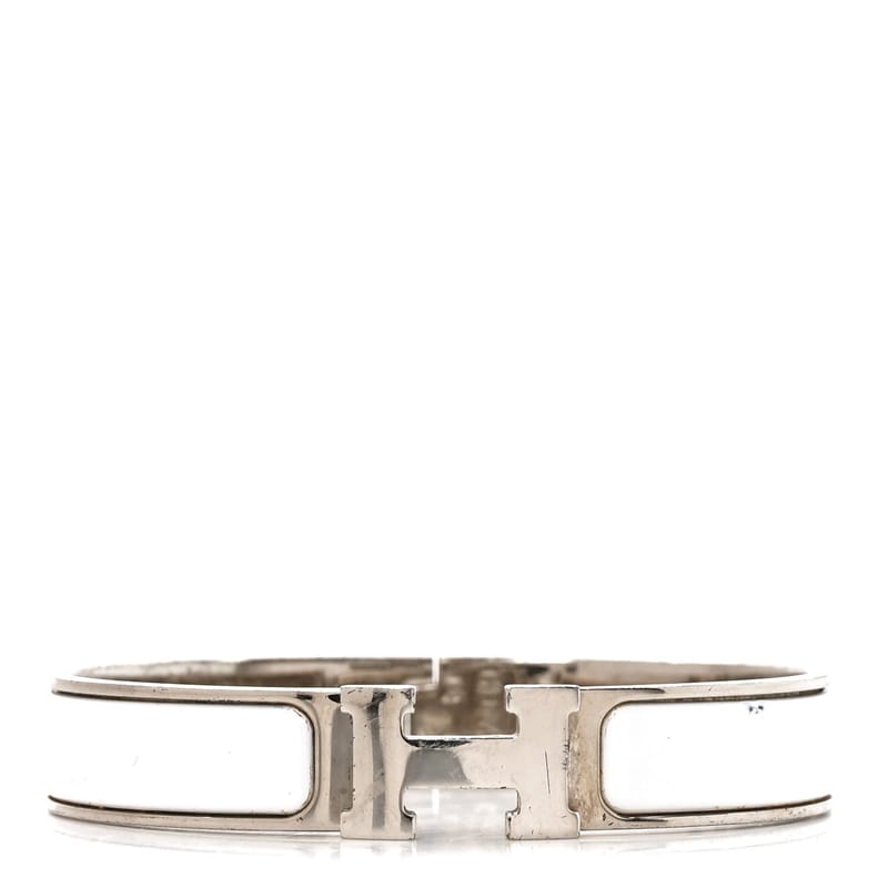 Enamel Narrow Clic Clac H браслет GM білий
