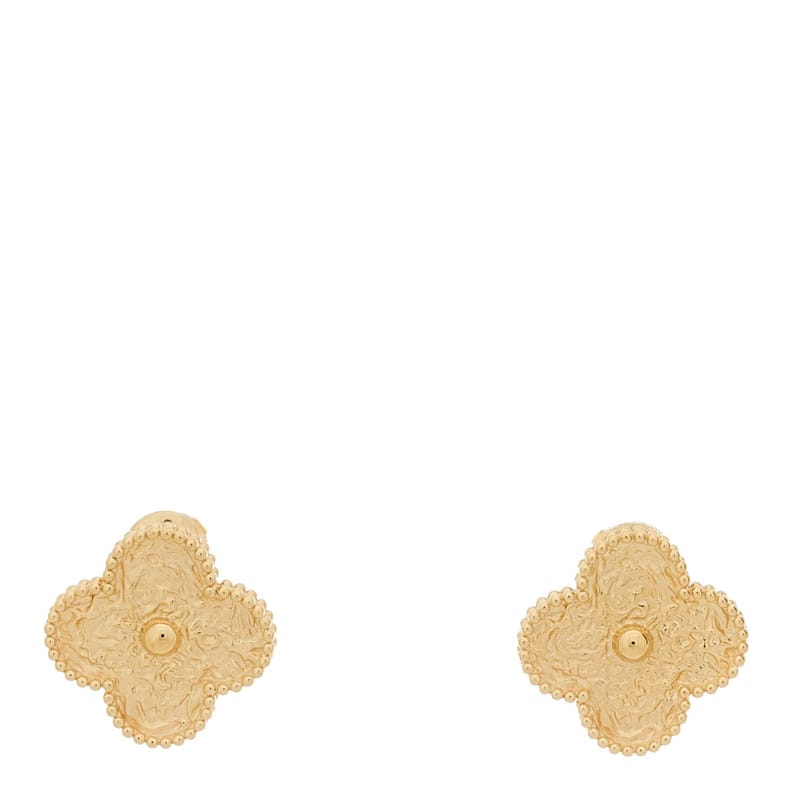 18K жовте золото Magic Alhambra сережки