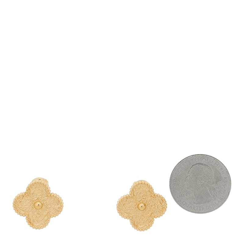 18K жовте золото Magic Alhambra сережки