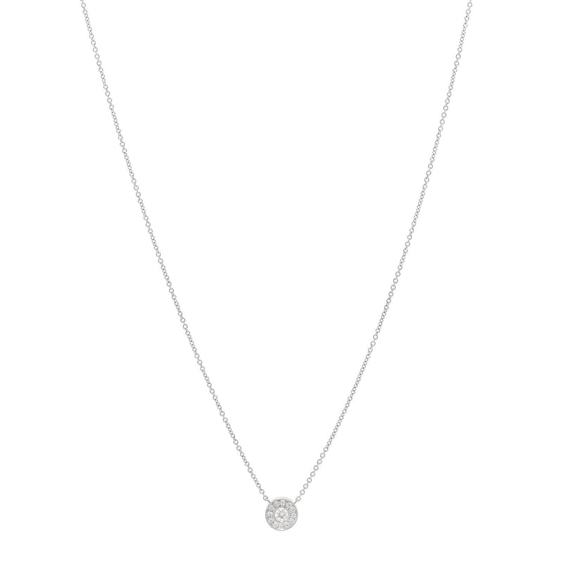 платина діамант .12ctw Circlet підвіска кольє