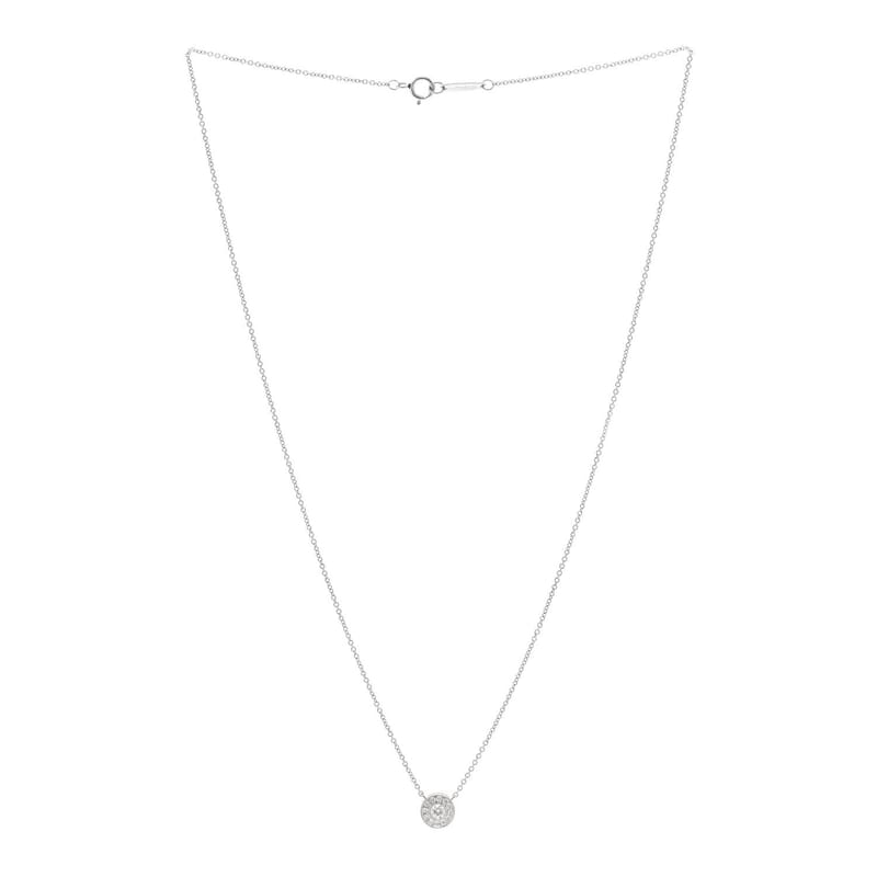 платина діамант .12ctw Circlet підвіска кольє