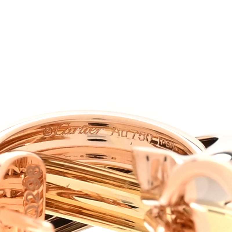 18K Pink жовтий біле золото Small Trinity сережки