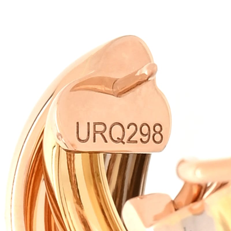18K Pink жовтий біле золото Small Trinity сережки