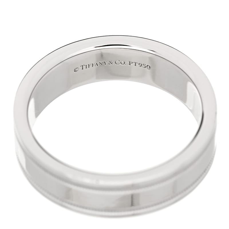 платина 6mm Together Double Milgrain обручка каблучка 59 8.75