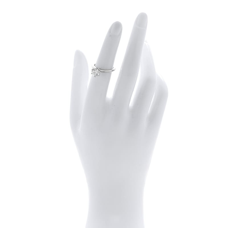 платина діамант 1.30ct Solitaire Engagement каблучка 49 5