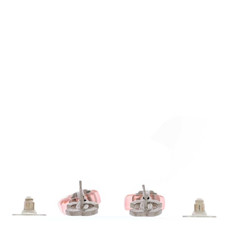 Resin Crystal CC Star Perfume Bottle Drop сережки срібло Pink