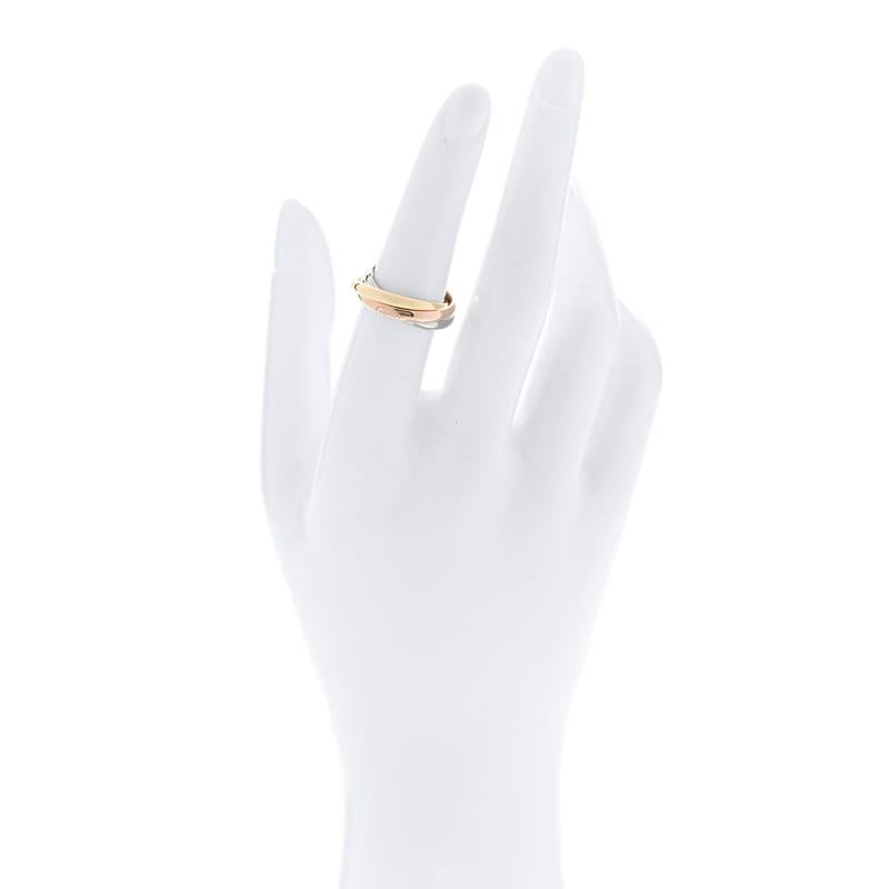 18K Pink жовтий біле золото Small Trinity каблучка 52 6