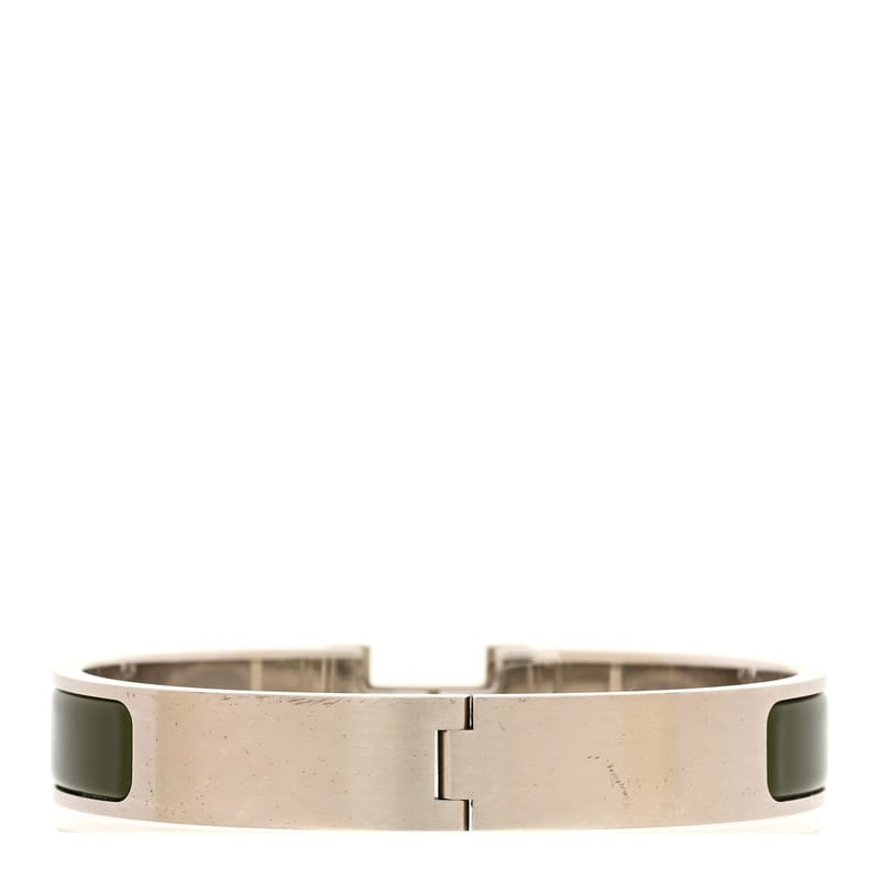 Enamel Narrow Clic Clac H браслет GM Vert Veronese