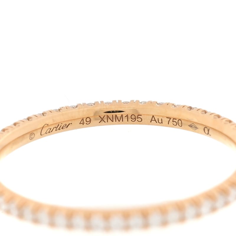 18K жовте золото діамант 1.5mm Etincelle de Cartier Wedding обручка каблучка 49 5
