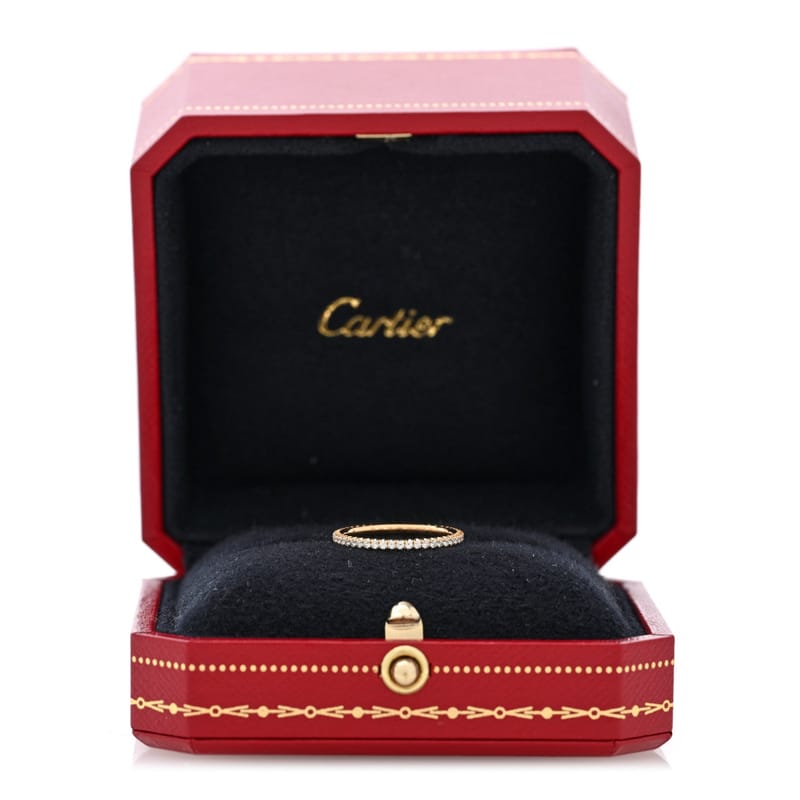 18K жовте золото діамант 1.5mm Etincelle de Cartier Wedding обручка каблучка 49 5