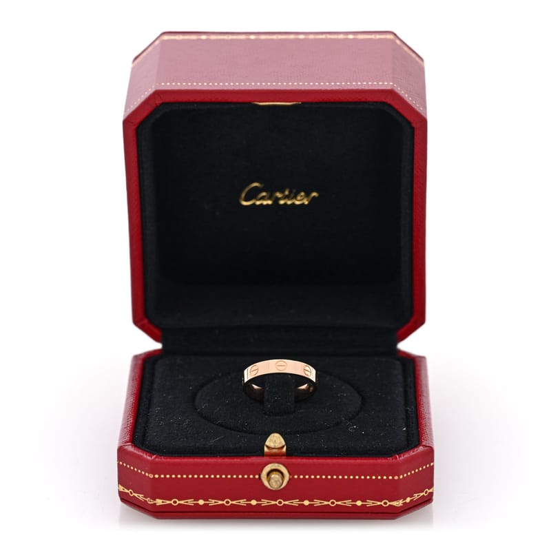 18K рожеве золото 3.5mm LOVE Wedding обручка каблучка 50 5.25
