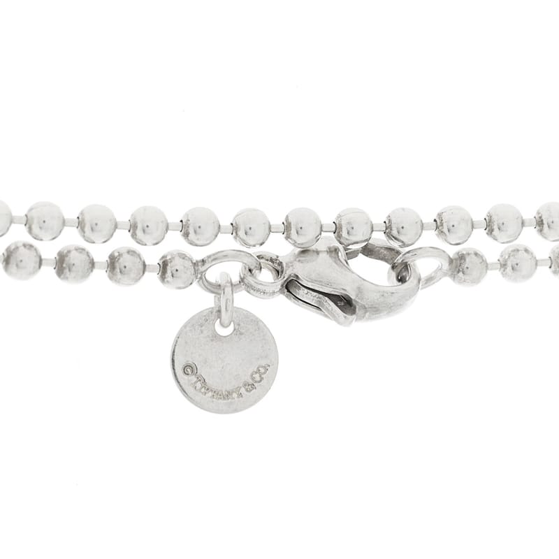 срібло 925 Return To Tiffany Heart підвіска Bead ланцюг кольє