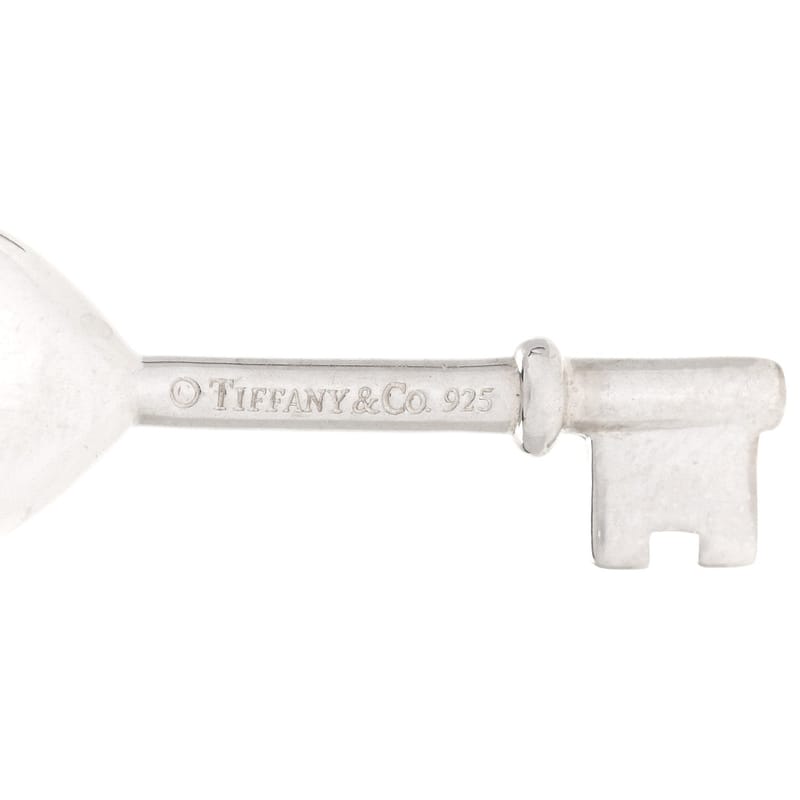 срібло 925 Enamel Heart Key підвіска Blue