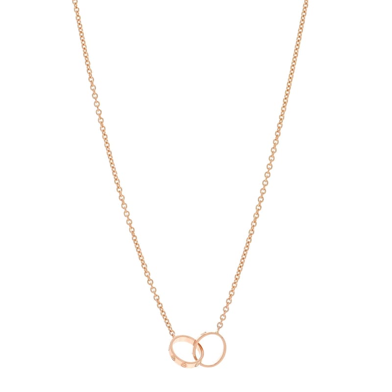 18K рожеве золото Interlocking LOVE кольє