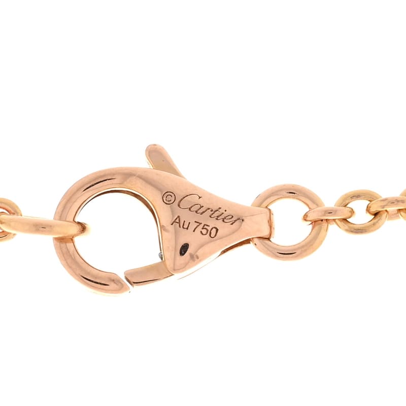 18K рожеве золото Interlocking LOVE кольє