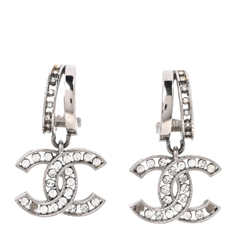 Crystal CC Drop сережки срібло