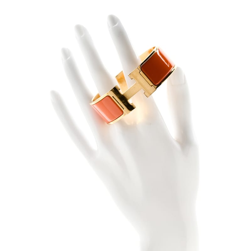 Enamel Wide Clic Clac H браслет PM Orange