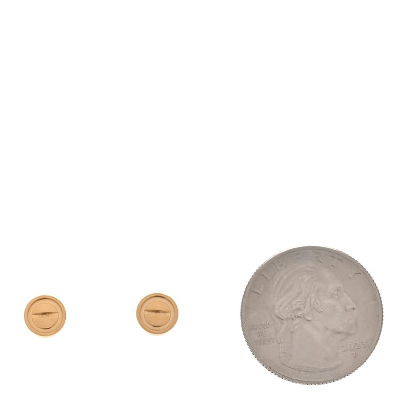 18K жовте золото LOVE сережки