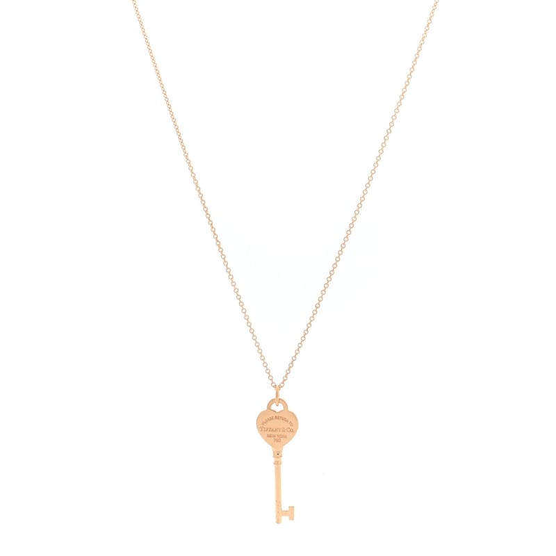 18K рожеве золото Return To Tiffany Heart Key підвіска кольє