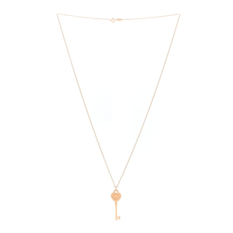 18K рожеве золото Return To Tiffany Heart Key підвіска кольє
