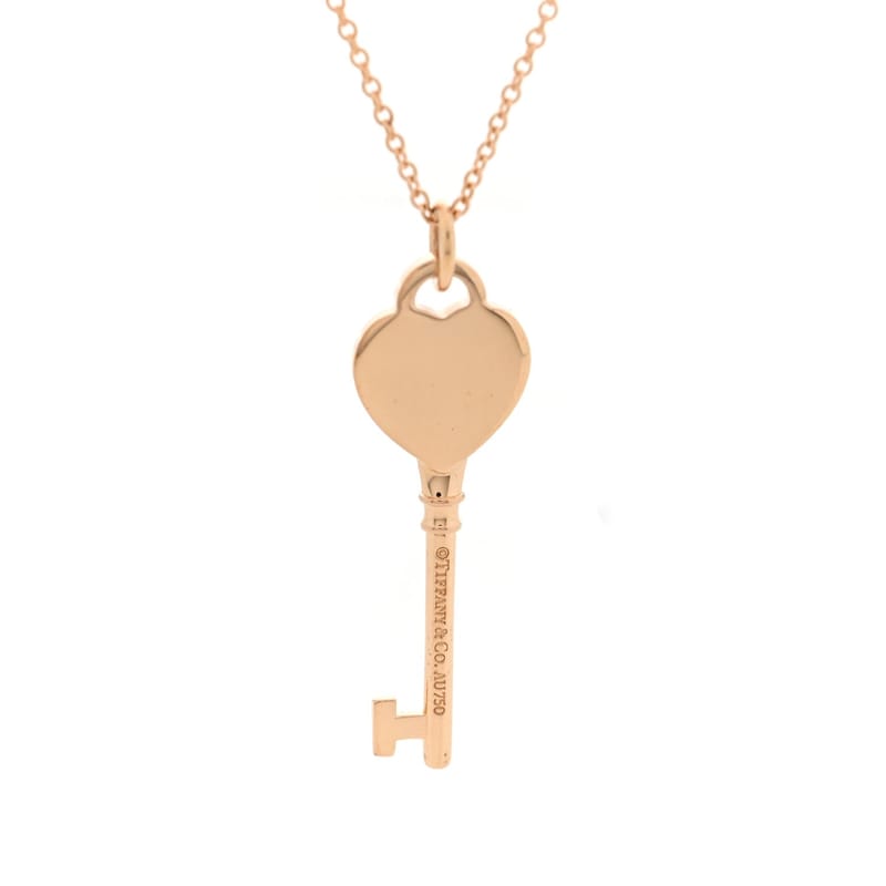 18K рожеве золото Return To Tiffany Heart Key підвіска кольє