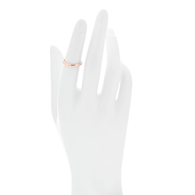 18K рожеве золото діамант 2.6mm 1895 Wedding обручка каблучка 50 5.25