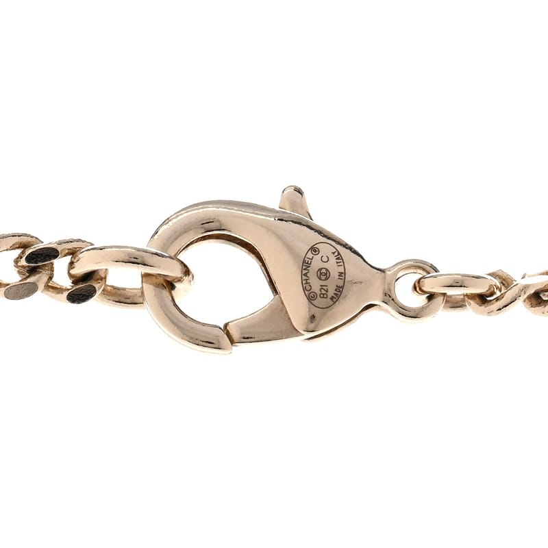 Crystal Dog Tag Charm кольє золото