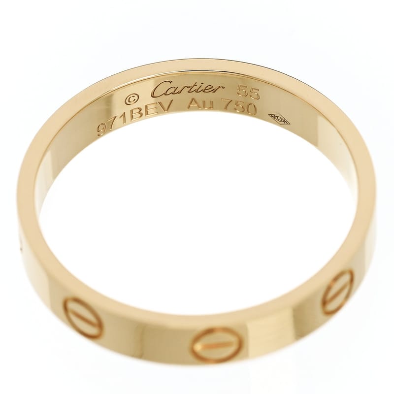 18K жовте золото 3.5mm LOVE Wedding обручка каблучка 55 7.25