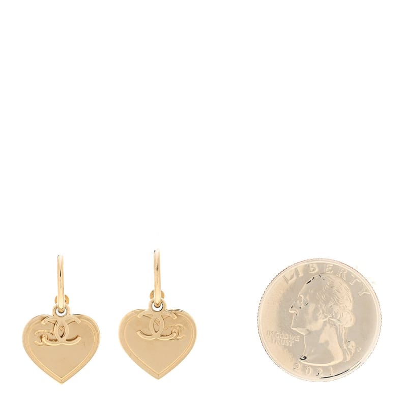 Heart CC Dangle сережки золото