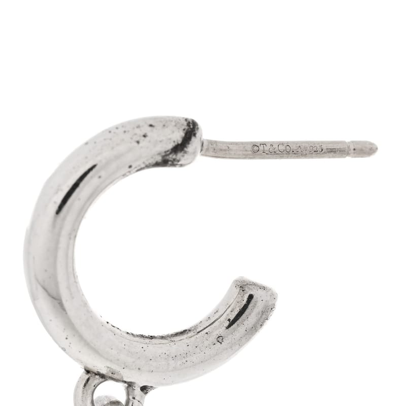 срібло 925 діамант Mini Return To Tiffany Heart Hoop сережки