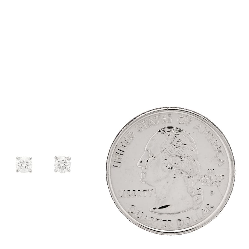платина діамант .25ctw Solitaire сережки