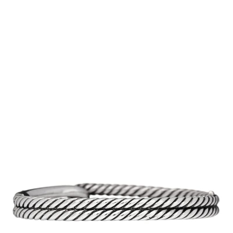срібло 925 діамант Pave 10mm Single Loop Labyrinth браслет