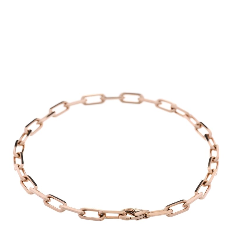 18K рожеве золото Small Santos de Cartier Link ланцюг браслет