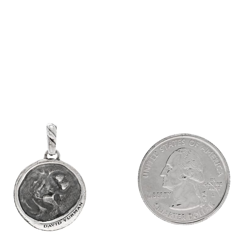 срібло 925 18K жовте золото 19mm Taurus Amulet підвіска