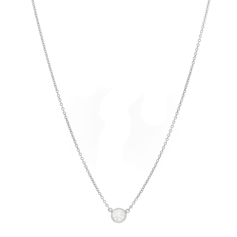 платина діамант .27ct Elsa Peretti діаманти by the Yard підвіска кольє