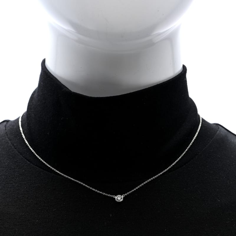 платина діамант .27ct Elsa Peretti діаманти by the Yard підвіска кольє