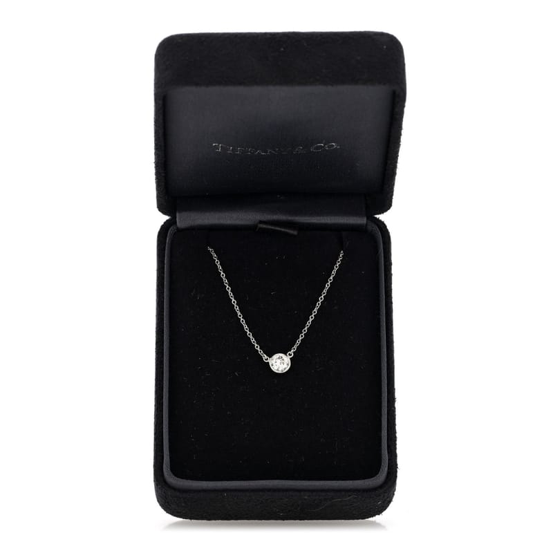 платина діамант .27ct Elsa Peretti діаманти by the Yard підвіска кольє