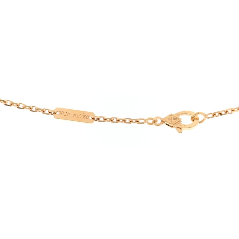 18K жовте золото Guilloche Magic Alhambra Long кольє