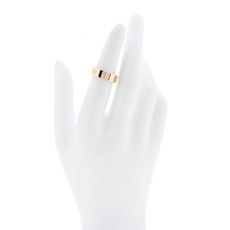 18K жовте золото 5.5mm LOVE каблучка 49 5
