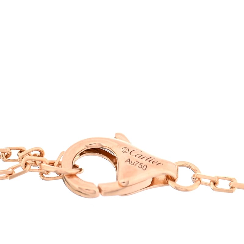 18K Pink жовтий біле золото діамант Trinity One діамант ланцюг браслет