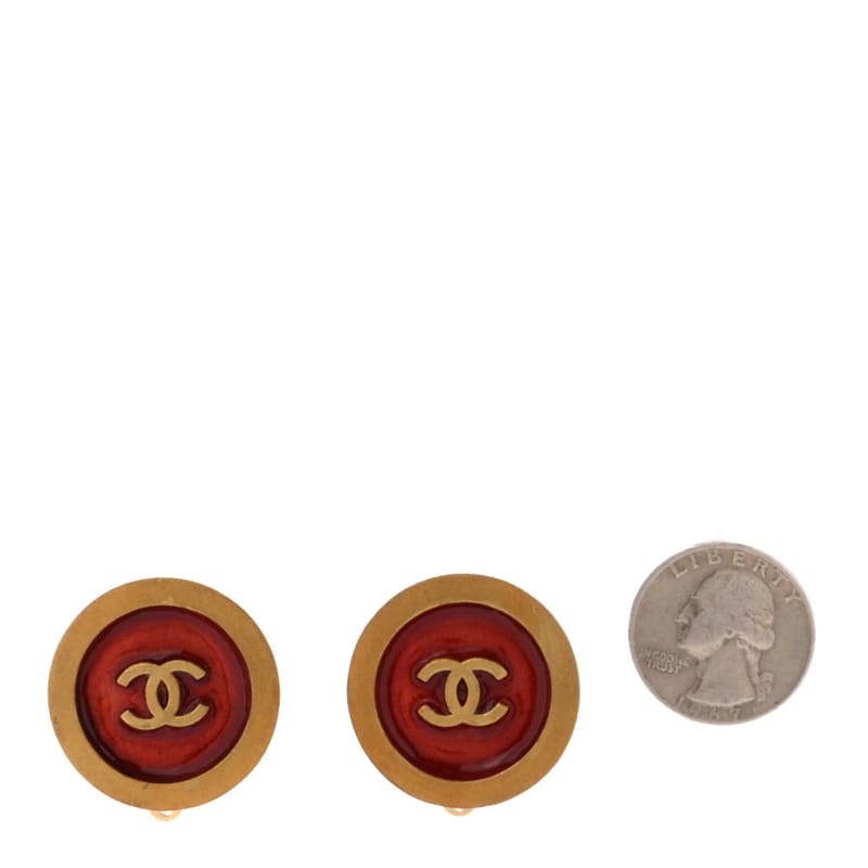 CC Clip On сережки Red золото