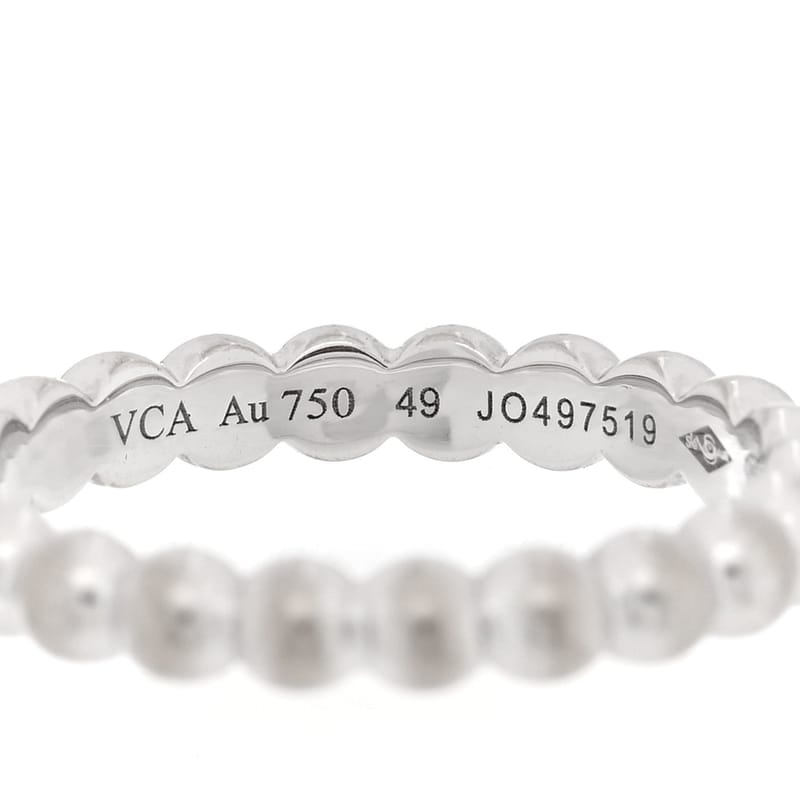 18K біле золото Medium Perlee каблучка 49 5