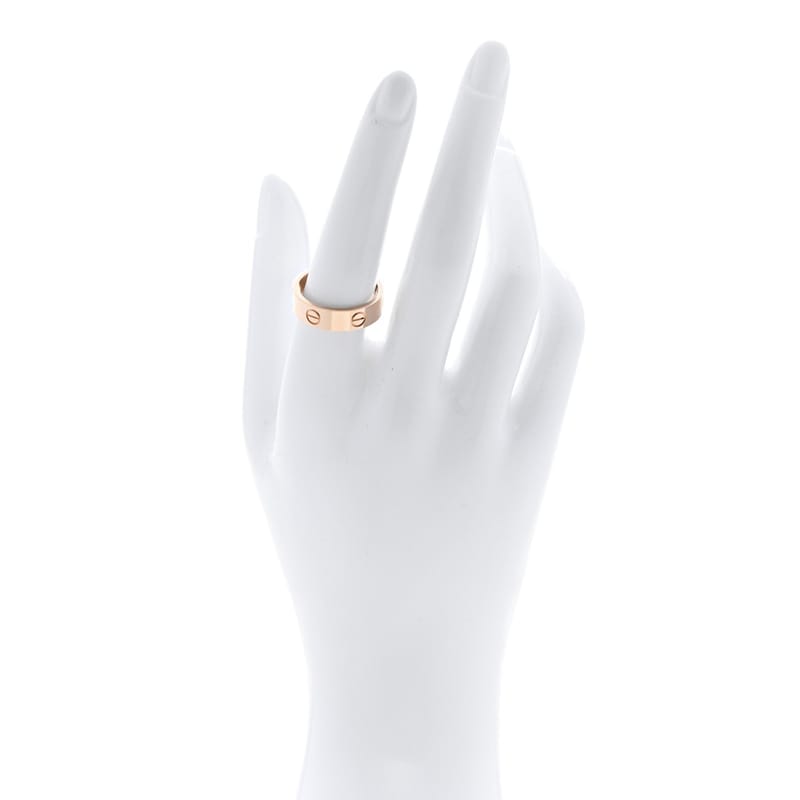 18K рожеве золото 5.5mm LOVE каблучка 57 8