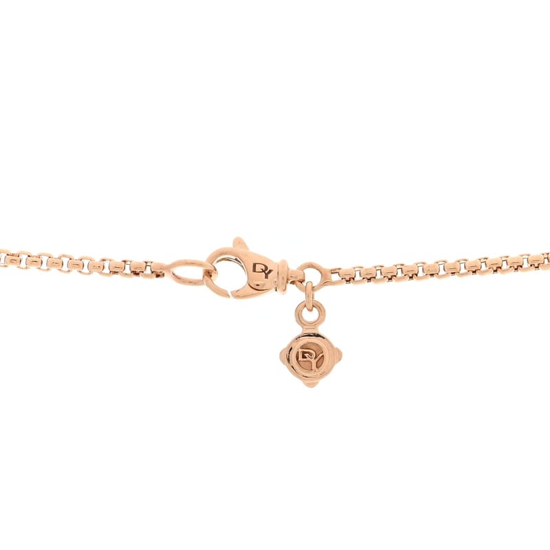 18K рожеве золото діамант Morganite 14mm Chatelaine Pave Bezel підвіска кольє