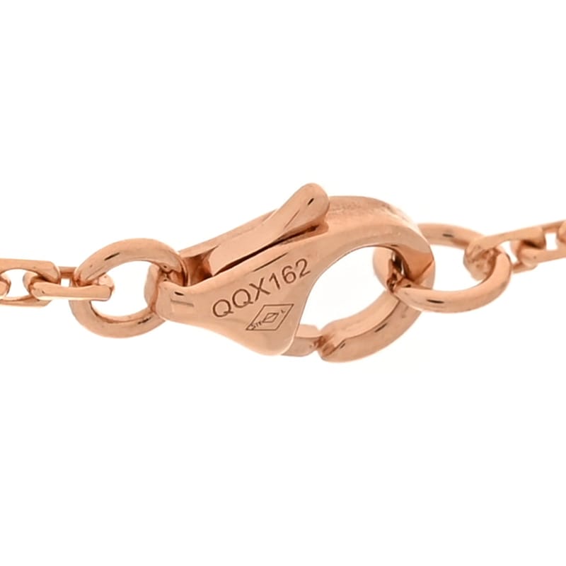 18K рожеве золото діамант Interlocking LOVE кольє