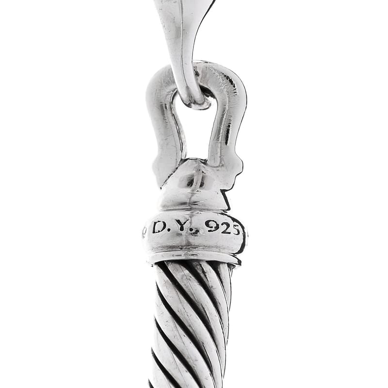 срібло 925 діамант 5mm Cable Buckle браслет