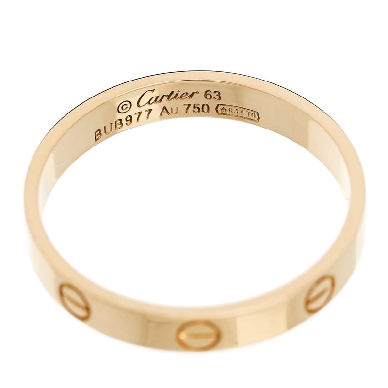 18K жовте золото 3.5mm LOVE Wedding обручка каблучка 63 10.25