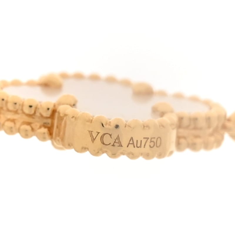 18K жовте золото перламутр 10 Motifs Vintage Alhambra кольє