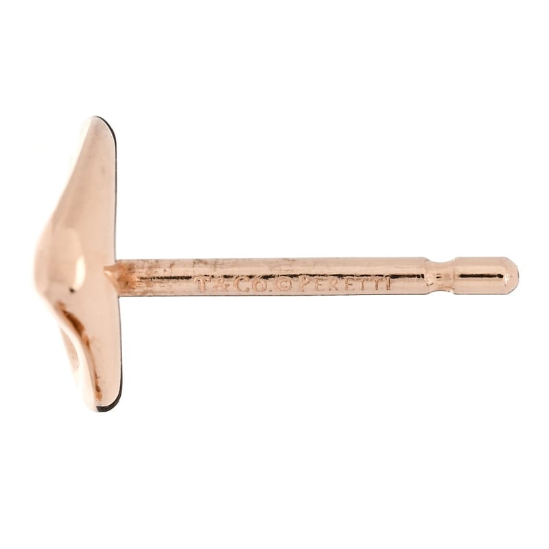 18K рожеве золото 7mm Elsa Peretti Open Heart сережки